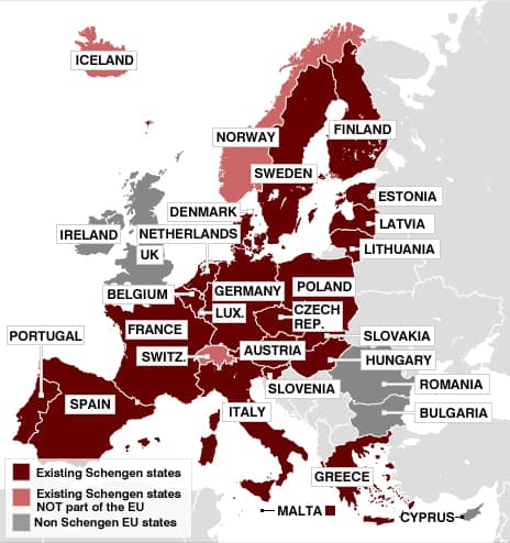 schengen europe map area travel need stay wikipedia