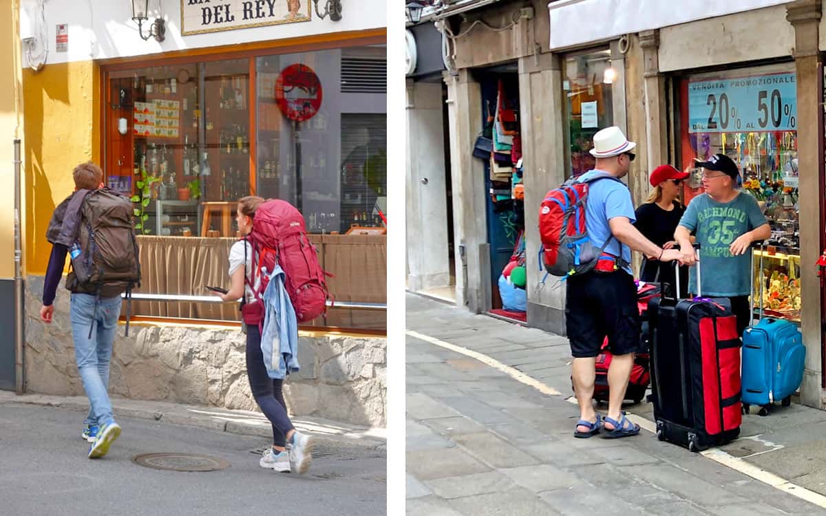 backpack wheeled luggage