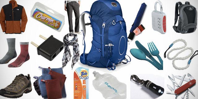 one bag travel packing list