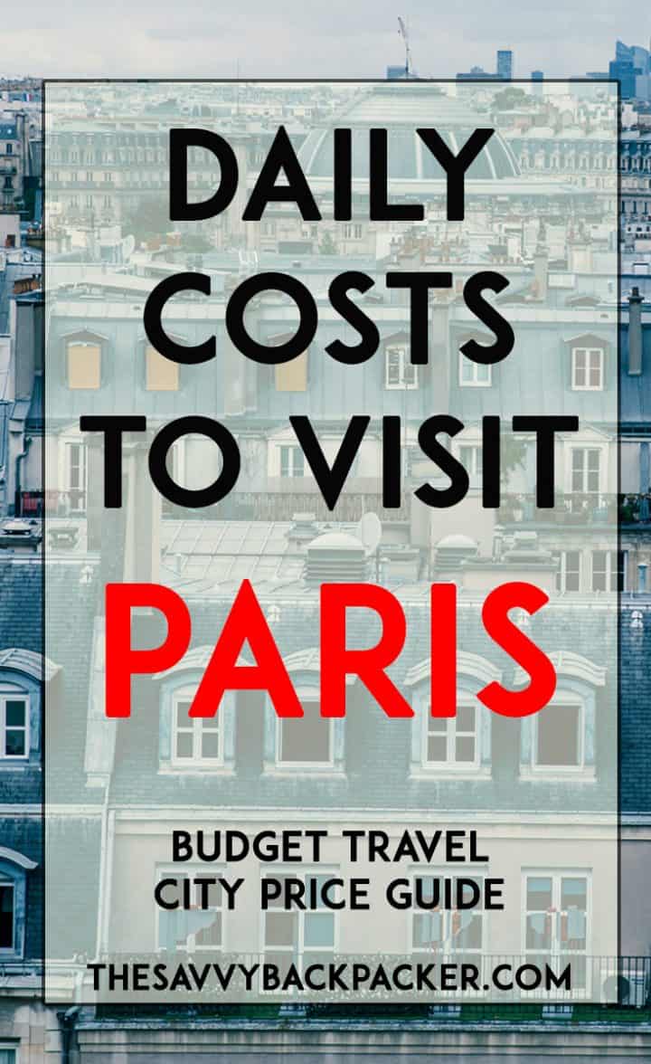 paris tour cost