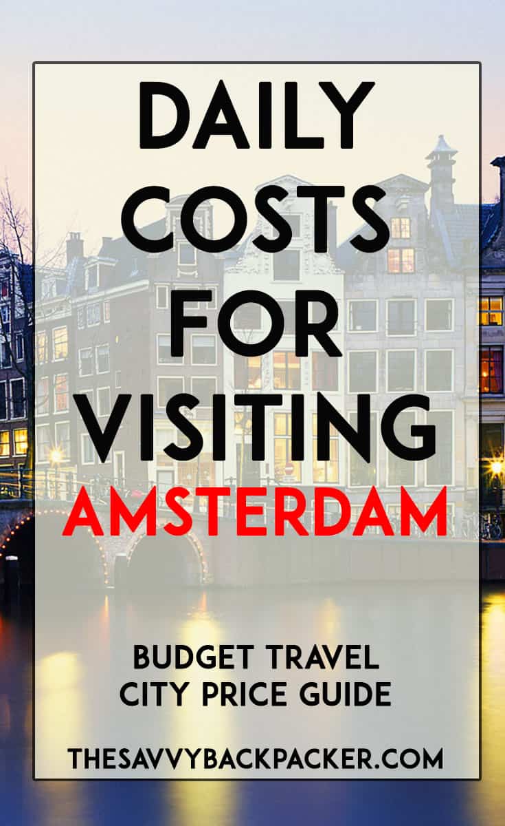 amsterdam travel expenses