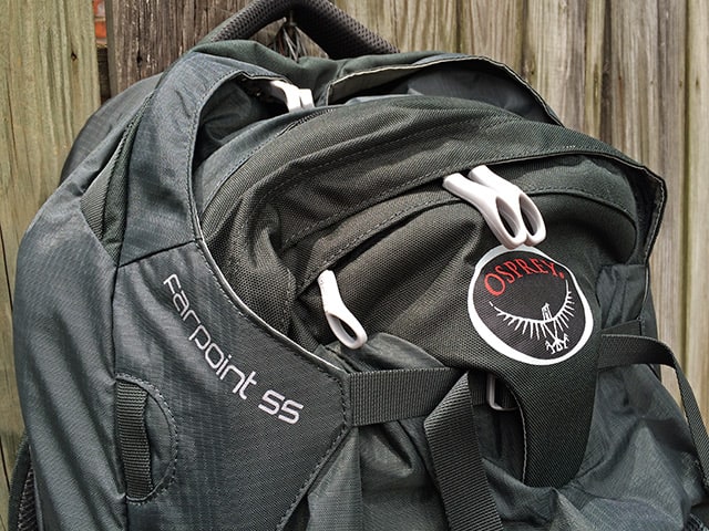 Osprey 55 carry outlet on