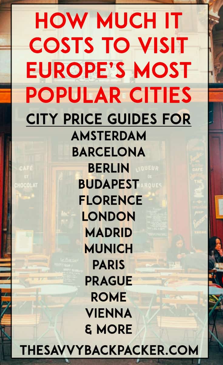 europe trip cost from usa