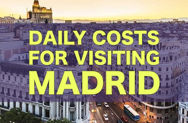 cost to visit madrid