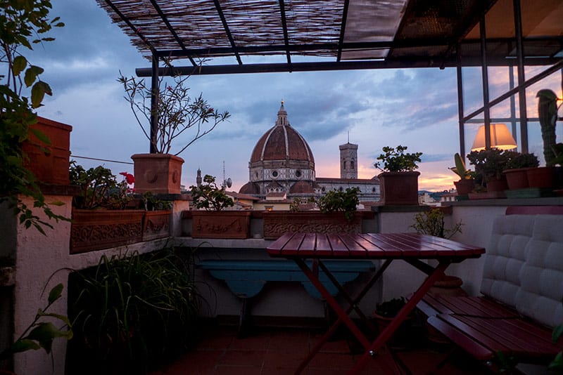 We upgraded to an Airbnb while in Florence... best view in the city!