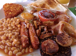 Start your day off with a hardy Irish breakfast 