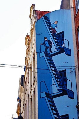 Tintin in Brussels 
