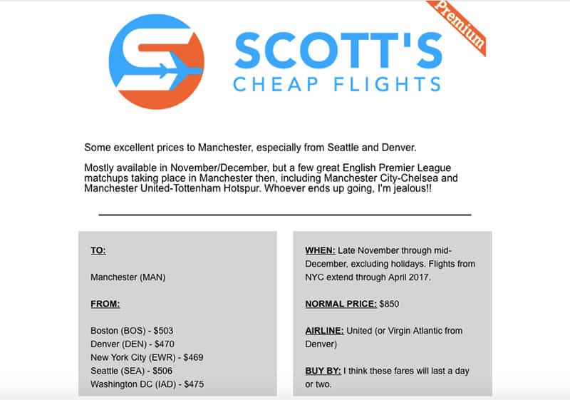 Scott's Cheap Flights Review