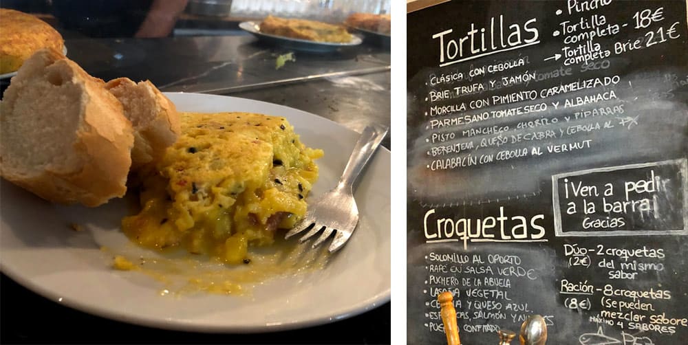 Madrid Travel Guide | Food Croquatas and Tortillas