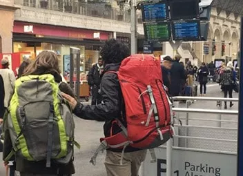on a backpacking trip through europe