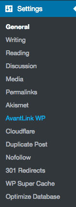 wordpress plugin settings