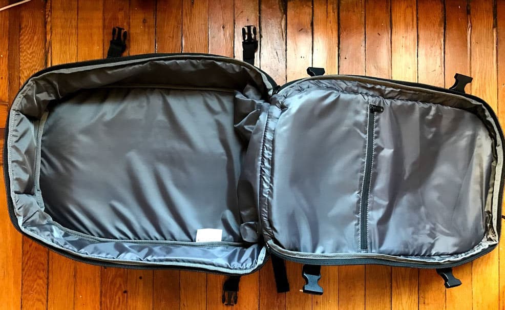 Aer Travel Pack Backpack Review - Main Compartment