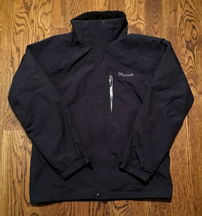 packing light - rain jacket