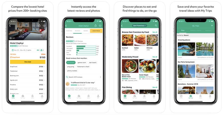 Best travel apps - Trip Advisor 