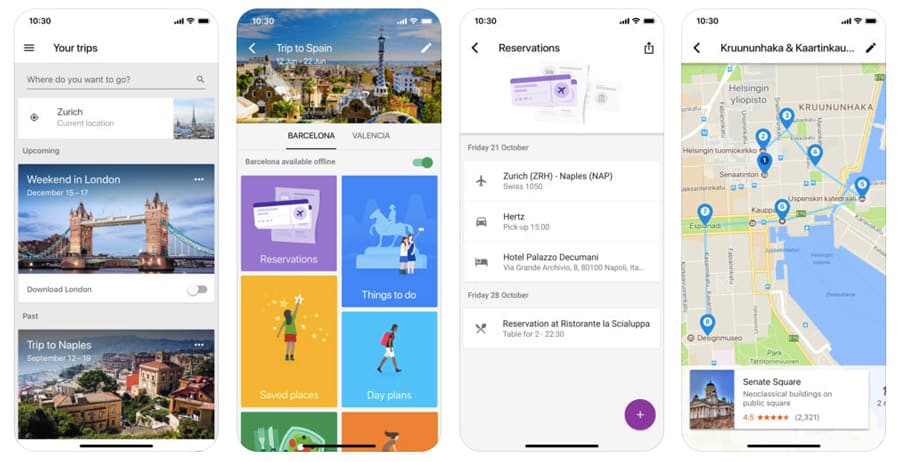 best travel apps - Google Trips