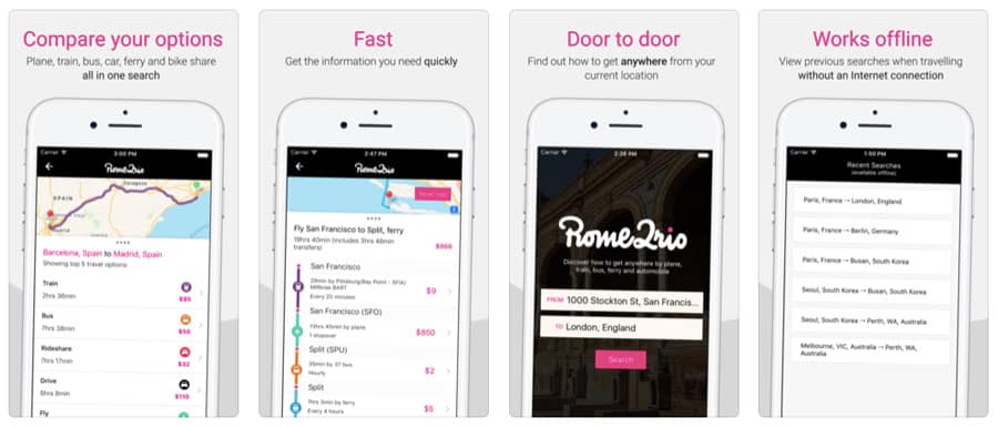 best travel apps - Rome 2 Rio