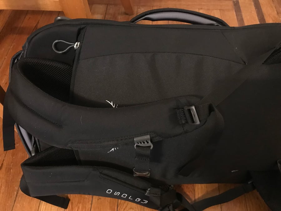 Osprey Porter review - handles 