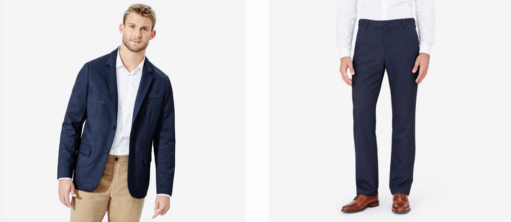 Bluffworks Gramercy Blazer Classic Fit - Blue Hour 48 / Long