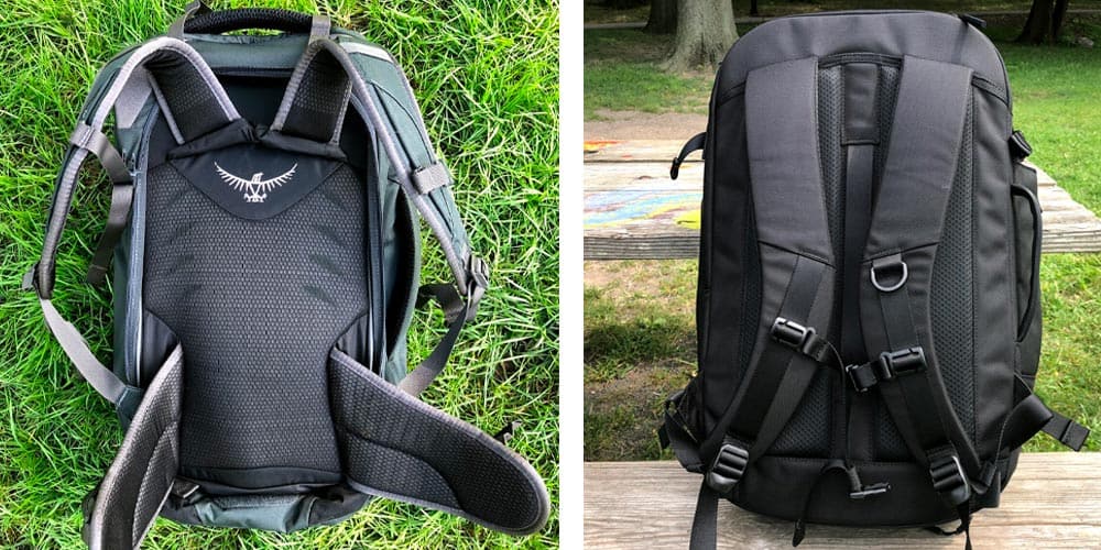 backpack with removable hip belt