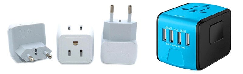 Travel plug adaptor for backpacking Europe