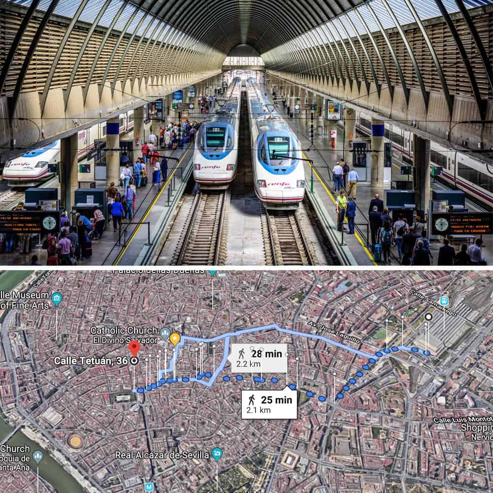 Seville by train