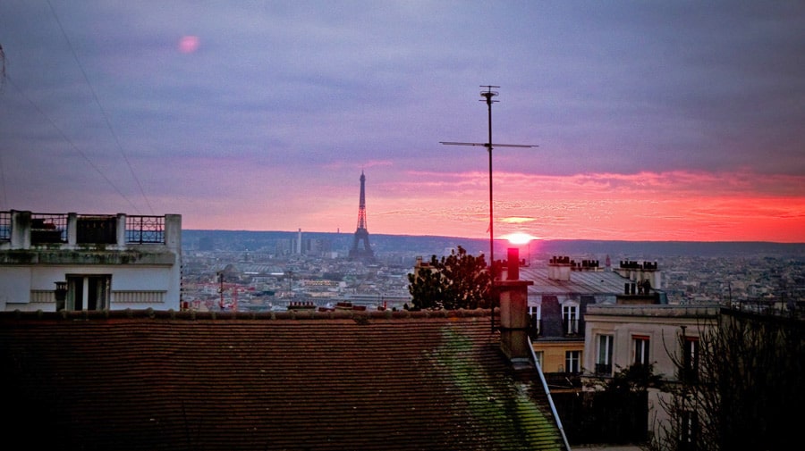 Sunset From the Sacre Coeur | What To Do In Paris