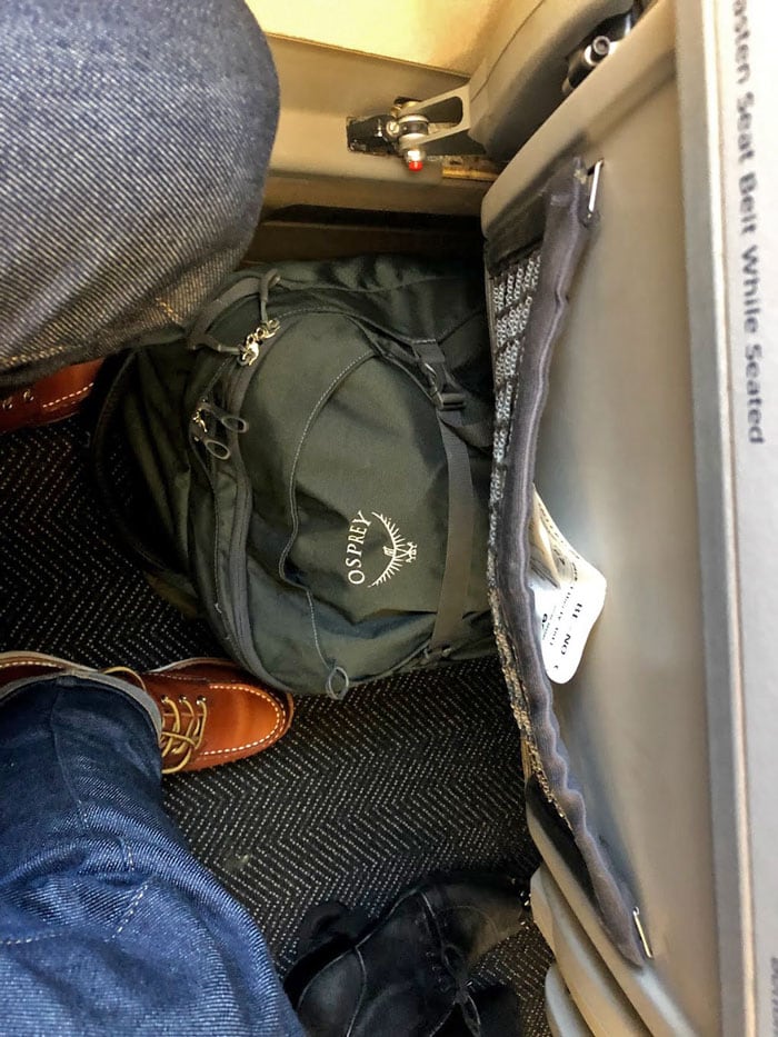 best travel backpack under seat