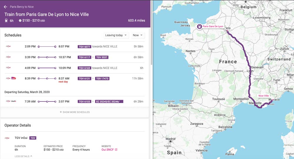 Dicas para reservar passagens de trem francesas