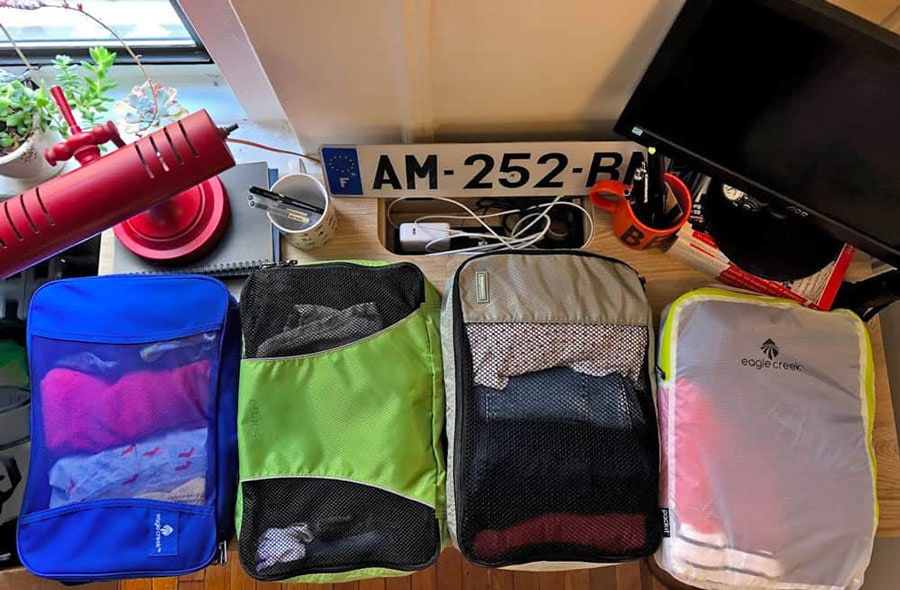 Hostel Packing List | Packing Cubes