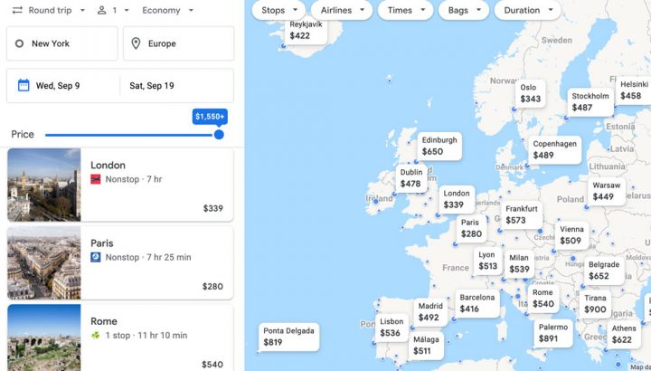 europe trip daily budget