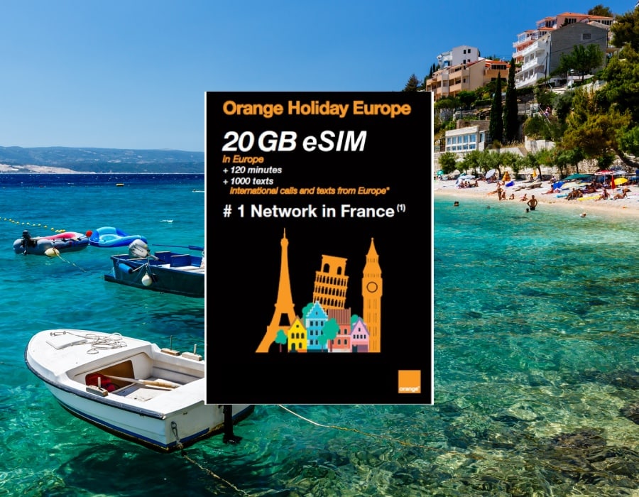 Best eSIM Croatia - Orange Holiday Europe eSIM