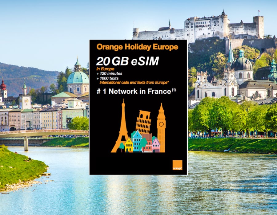 Best eSIM Austria - Orange Holiday Europe eSIM Prepaid Data Plan